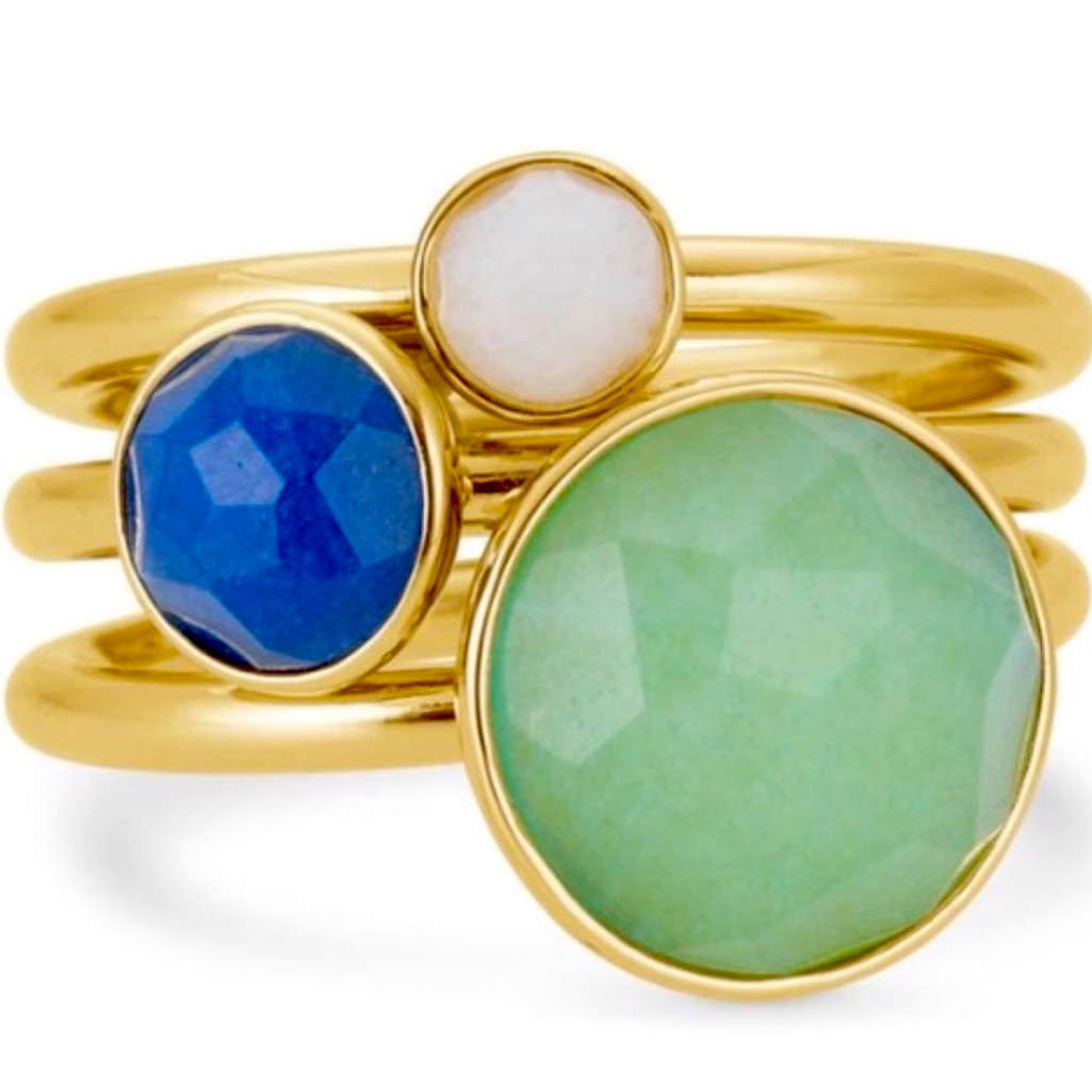 Stella And Dot Florence Stackable Ring Set